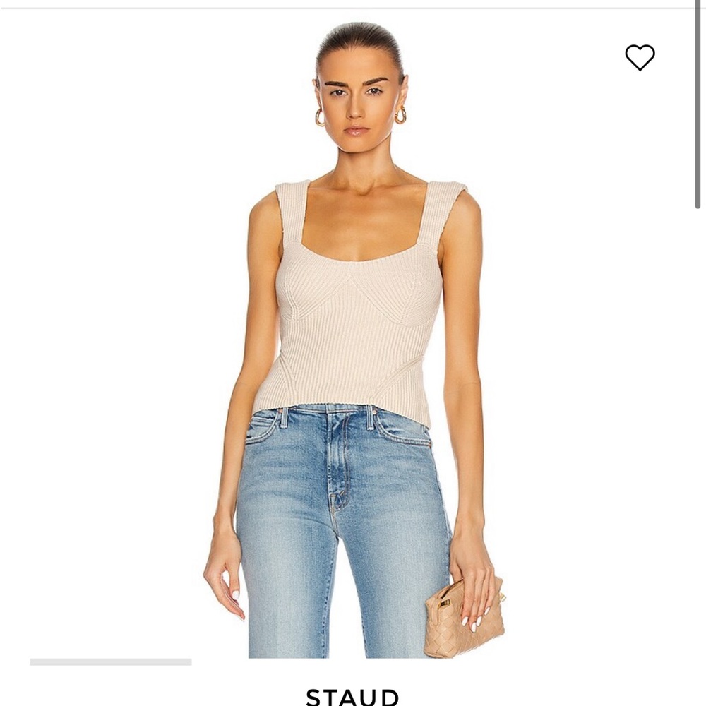 Staud Kira top in oatmeal